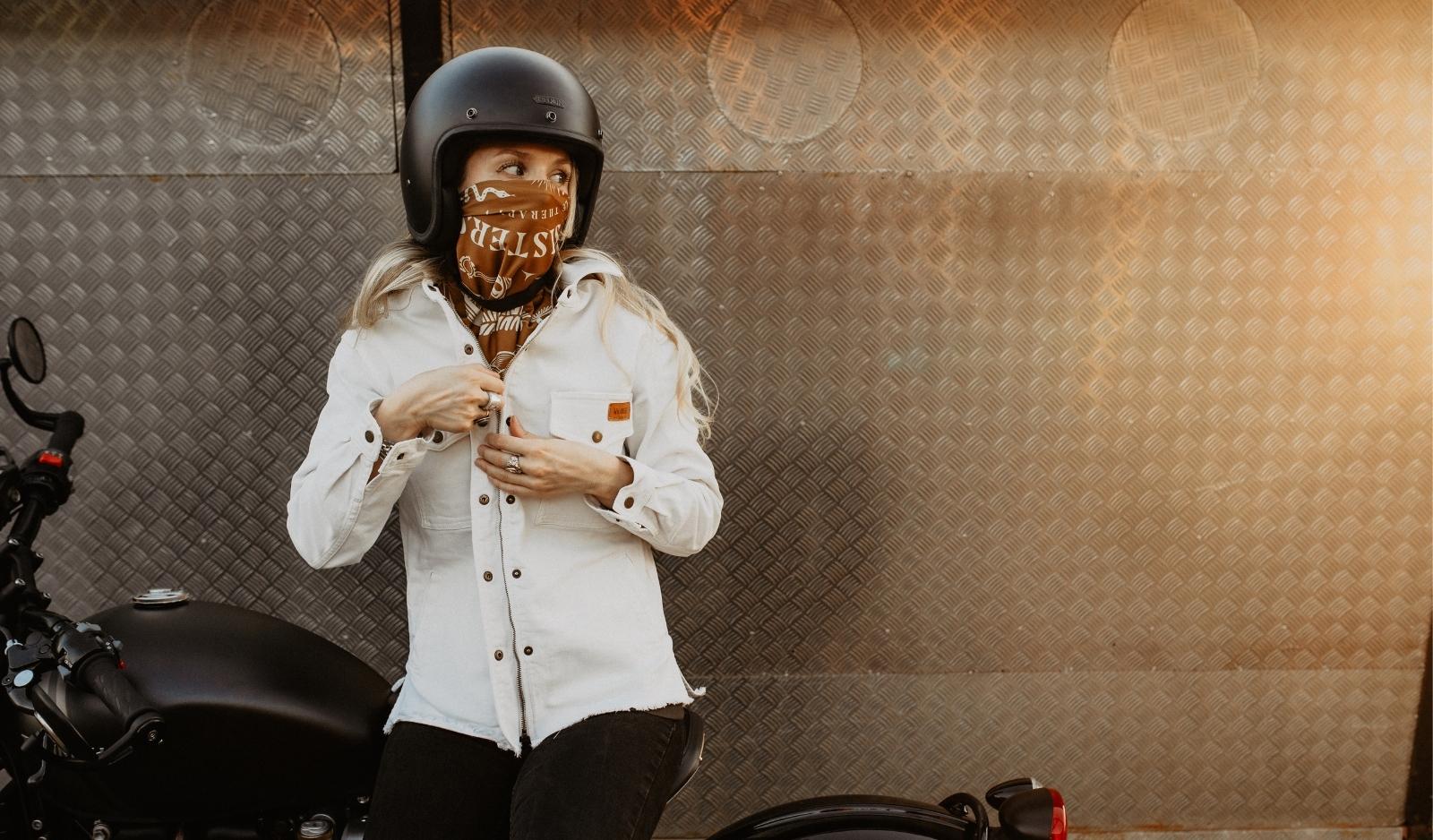foulard moto femme